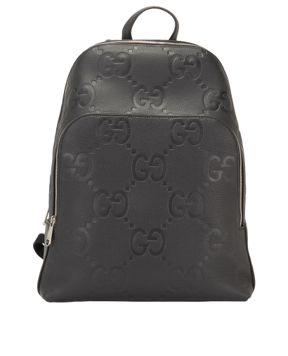 Jumbo GG Backpack, &pound;1,100, Handbags, Black, Leather, Front view